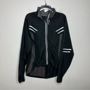 Sugoi black biking jacket reflective lightweight size XL